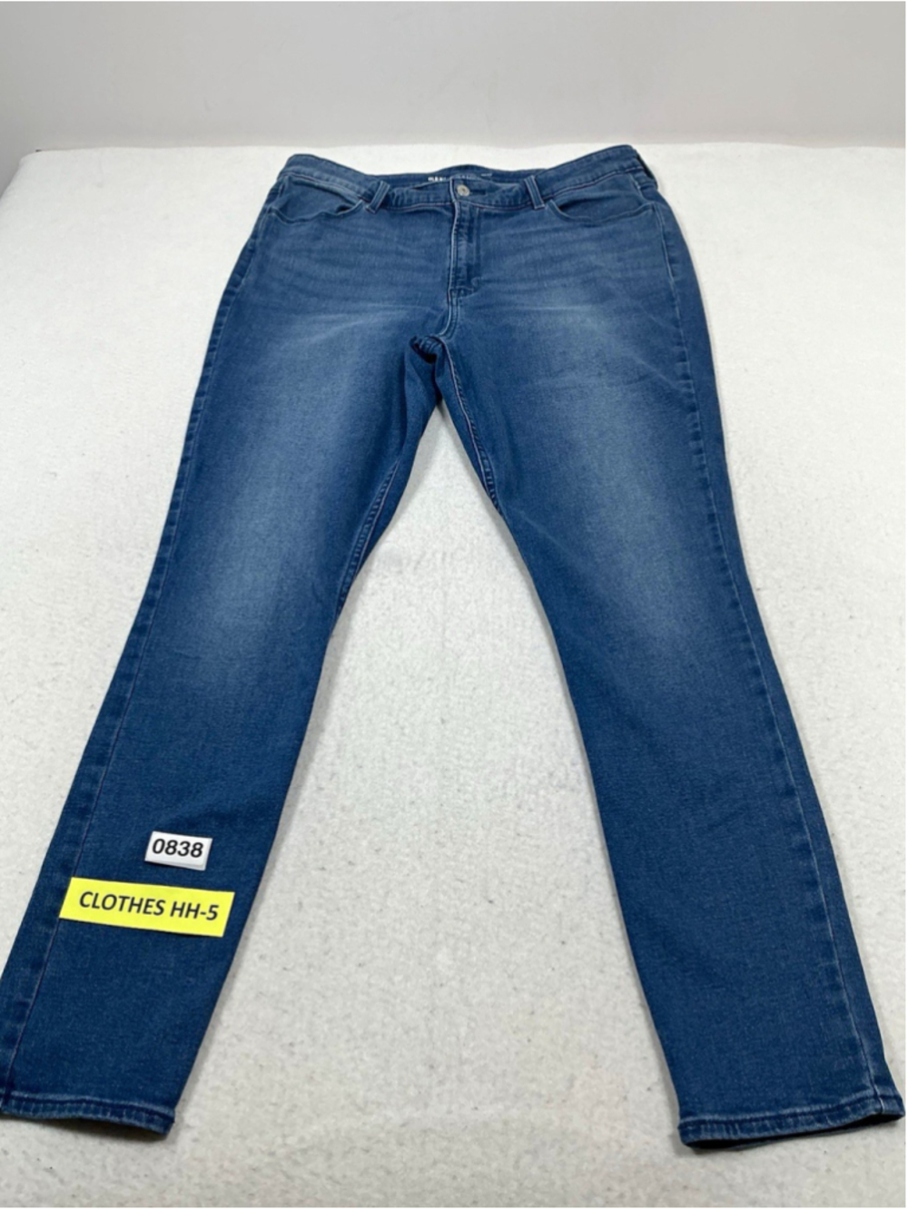 Old Navy Women’s WOW High Rise Skinny Stretch Blue Denim Jeans Size 16 Tall